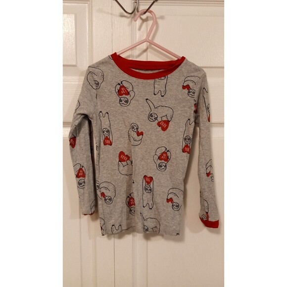 Kids Sloth Pajama set of two shirts and pants size 7 - Picture 2 of 5